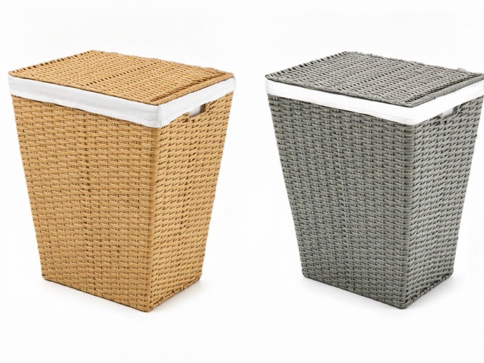 Professional-grade PE Resin Hamper with Lid and Removable Liner